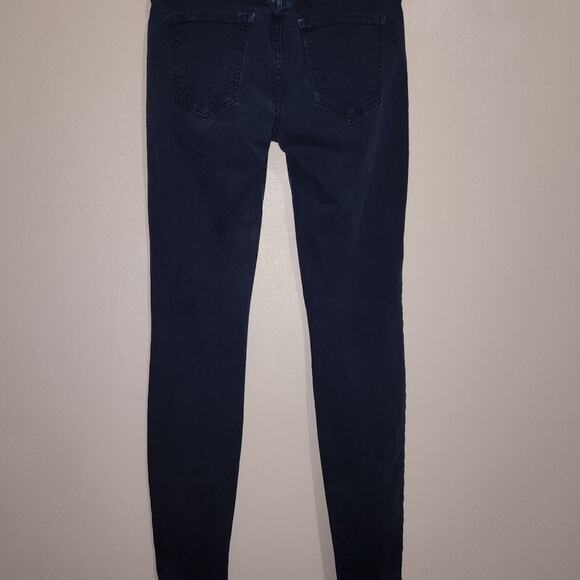 Current/Elliot The Ankle Skinny Jeans Size 26 Low Rise Dark Rise - Picture 2 of 6